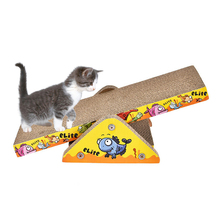 Rascador de papel corrugado para gatos, juguete divertido para gatos, balancín, rascador, alfombra de juego para dormir 2024 - compra barato