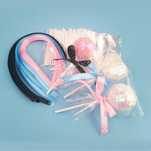 LIXYMO cake pop lollipop packing set 30sets (Plastic Sticks+Ribbons+OPP bags) cookies desserts baking packing sets cake tools 2024 - buy cheap