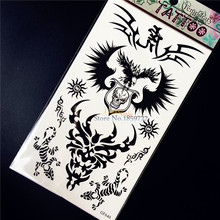 Классный орел череп Гекко Harajuku временные татуировки наклейки для мужчин и женщин для боди-арта наклейки водонепроницаемые наклейки-татуировки для ног HGF640 2024 - купить недорого
