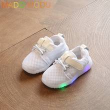 2017 New Toddler Fashion Children Shoes With Light Led Kids Shoes Luminous Glowing Sneakers Baby Boys Girls LED Shoes 2024 - buy cheap