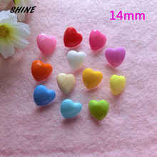 SHINE Plastic Sewing Buttons Scrapbooking Heart Mixed Single Hole Cartoon 14mm 50PCs Costura Botones Decorate bottoni botoes 2024 - buy cheap