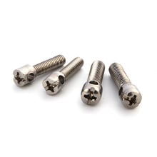 Tornillos de acero inoxidable M6, 11 ranuras con sello de agujero, 10mm ~ 40mm de longitud, 10 Uds. 2024 - compra barato