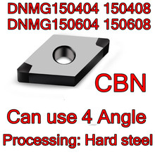 DNGA=DNMG150404/08 150604/08 Can use 4 Angle HRC55-65 CBN Boron nitride CNC Carbide blade Processing Hard steel Free shipping 2024 - buy cheap