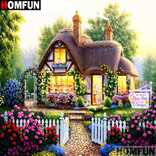 Homfun Full Square/Round Drill 5D DIY Diamond Painting "House landscape" 3D Embroidery Cross Stitch Home Decor Gift A11655 2024 - buy cheap