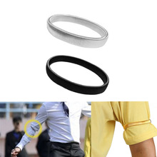 1Pc Men Shirt Sleeve Holder Casual Elastic Armband Anti-slip Metal Armband Stretch Garter Wedding Elasticate Armband Accessories 2024 - buy cheap