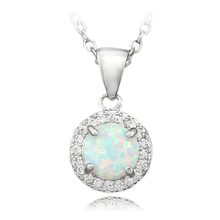 White Fire Opal Pendant For Girls Fashion Jewelry Women  Pendants 7/8 inch OP339 2024 - buy cheap