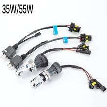 35W 55W 2PCS H4 Bi xenon HID bulb with Control Line Relay Harness Controller Wires 3000K 4300K 6000K 8000K 10000K Car headlight 2024 - buy cheap