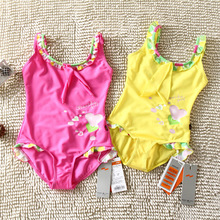 Bañador de una pieza para niñas de 5 a 10 años, traje de baño de alta calidad, ropa de playa, ST142 2024 - compra barato