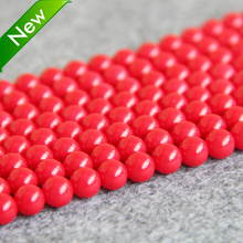 New Fashion Hot sale Red Shell beads gift for women girl loose DIY 15inch Jewelry making design Wholesale and retail 2024 - buy cheap