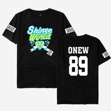 SHINee Kpop t shirt women/men t-shirt women hip hop Fans K-pop t shirts tops Member Name printed tshirt unisex clothes 2024 - buy cheap