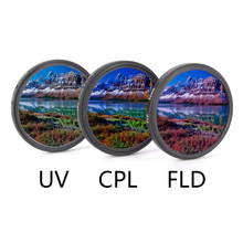 3pcs/lot 49MM 52MM 55MM 58MM 62MM 67MM 72MM 77MM CPL+FLD Lens Filter Set With Bag For Cannon Nikon Sony Pentax Camera Lens 2024 - buy cheap