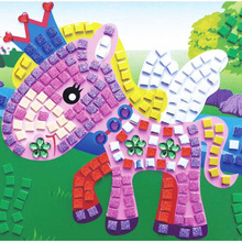3D DIY Children Puzzle EVA Foam Mosaic Stickers Art  Cartoon Crystal Sticker Creative Educational Toys For Kids 2024 - buy cheap