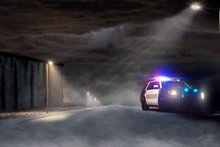 Fondos de luz policial para aplicación de la ley, telones de fondo de pared con impresión de ordenador de alta calidad 2024 - compra barato