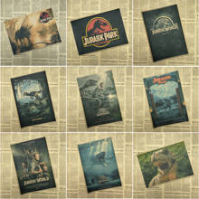 Jurassic Park Dinosaur world Movie Poster Home Furnishing decoration Kraft Movie Poster Drawing core Wall stickers 2024 - buy cheap