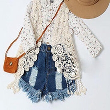 Toddler Kids Baby Girls Crochet Lace Hollow Cardigan Tops Vest Tassels Waistcoat 2024 - buy cheap