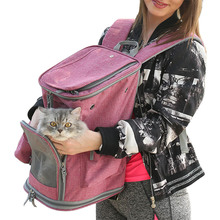 Pet Portador Do Cão Mochila Gato Saco De Viagem Portátil Sacos de Frente Respirável Para Cães Pequenos Chihuahua Filhote de Cachorro Teddy Transporte Ao Ar Livre M /L 2024 - compre barato