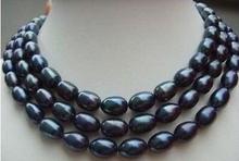 Zcd joias femininas +++ colar de pérola barroca, 49 '', 11-13mm, surpresa para mar do sul, preto 2024 - compre barato