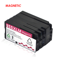 Magnetic Compatible Ink Cartridge For HP955 955xl For HP 7720 7730 8210 8216 8218 Officejet Pro Printer BK/C/M/Y Ink Cartridge 2024 - buy cheap