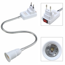 E27 Light Lamp Bulb Holder Flexible Extension Converter Switch Adapter Socket AC 110-220V 6A 2024 - buy cheap