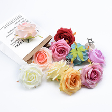 8CM Silk roses head wedding flowers wall bridal accessories clearance christmas wreath decorations home decor artificial flowers 2024 - buy cheap