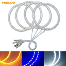 FEELDO 2X100mm 2X106mm Auto SMD Angel Eyes Light Halo Ring For Chevrolet Captiva S3X (06-11) Headlight Lamp #HQ1017 2024 - buy cheap