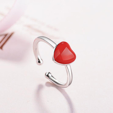 Женское кольцо с сердцем KOFSAC, кольцо из стерлингового серебра 925 пробы с сердечками для вечеринки, подарок на день Святого Валентина 2024 - купить недорого
