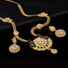 Zoshi conjuntos de joias de casamento, conjunto de joias nupcial africano, feminino, banhado a ouro, colar, brincos, joias dubai, mulheres 2024 - compre barato