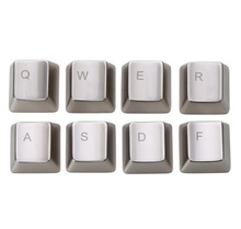 Wholesale  Metal Keycap QWERASDF 8  Key Cap For Cherry MX Switches And Kailh Switches Mechanical  Keycaps 2024 - buy cheap