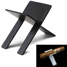Stainless Steel Cigar Ashtray Holder High Quality Rack Practical Gadgets Silver Foldable Cigar Stand Tray Mini Tobacco Support 2024 - buy cheap