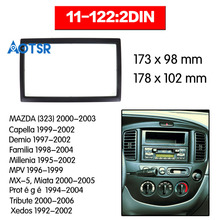 Radio de coche 2 din para Fascias, Panel de Audio Navi, marco de salpicadero para la familia Haima, para Mazda 323, 2000, 2001, 2002, 2003, 2004, 2005 2024 - compra barato