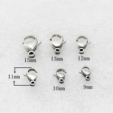 Stainless Steel 304L Metal Lobster Claw Clasp Connectors DIY Jewelry For Making Keychains & Bracelet Accessories 2024 - buy cheap