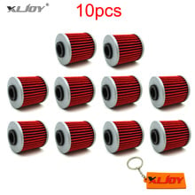 10x Oil Filter For SUZUKI RMZ450 RMZ250 Kawasaki KX250F KX250 2008 2009 2010 2011 2012 2013 2014 2015 KX450F 2016 Pit Dirt Bike 2024 - buy cheap