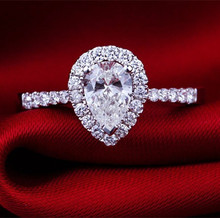 Женское Обручальное кольцо из натурального муассанита, однотонное кольцо из белого золота 14 к, AU585, 3 карата 2024 - купить недорого