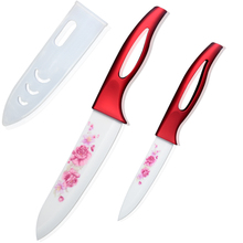 XYJ ceramic knife 4 inch 6 inch kitchen knives high sharp kitchenware red handle white blade beautiful colors cooking tools 2024 - buy cheap
