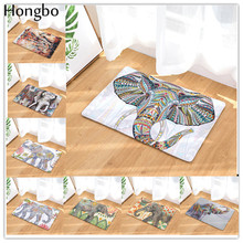 Hongbo Elephant Printing Mats Carpet Anti-slip Floor Mat Outdoor Kitchen Rugs Mat Family Water Absorption Bathroom India Doormat 2024 - buy cheap