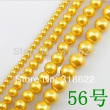 Free Shipping Color 56 Round Ball Loose Glass Pearl Spacer Bead 4mm - 16mm Beads  For Jewelry Making Craft DIY 2024 - buy cheap