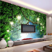 beibehang 3d wall murals wallpaper HD dream forest backdrop murals TV backdrop wallpaper living room bedroom waterfall murals 2024 - buy cheap