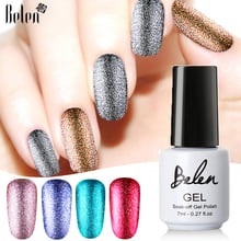 Belen 7ml Super Bling Glitter Nail Gel Polish UV LED Semi Permanentes Hybrid Soak Off Platinum Color Varnishes Base Top 2024 - buy cheap