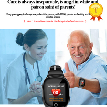 Reloj inteligente con GPS para ancianos, dispositivo con pantalla táctil OLED, podómetro, con GPS LBS, WIFI, seguimiento de latido del corazón 2024 - compra barato
