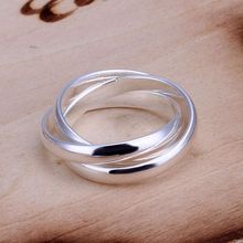 Free Shipping silver plated Ring Fine Fashion Silver Jewelry Ring Women Finger Rings Wedding Gift Top Quality SMTR167 2024 - buy cheap
