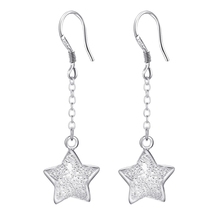 star banded Top quality free shipping silver plated Earrings for women fashion jewelry /VFKQKMSQ CDBXMCAF 2024 - buy cheap