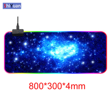 Large 800*300mm L Gaming Mouse Pad RGB 14 Colors LED Lighting RGB USB Cable Keyboard Mouse Mice Mat Locked Edge Gamer Anti-Slip 2024 - buy cheap