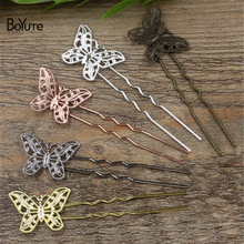 BoYuTe 20Pcs 30*20MM Butterfly Hair Jewelry Vintage Style Metal Japanese Hair Sticks for Women 2024 - buy cheap
