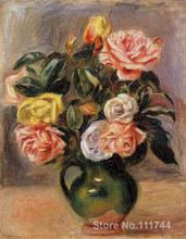 Pintura de flores impresistas para pintar a mano, obra de arte de alta calidad, Pierre Auguste Renoir 2024 - compra barato