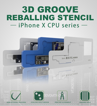 3d bga reballing estêncil kit para iphone x placa placa placa de solda placa de plantio camada média placa reballing rede 2024 - compre barato