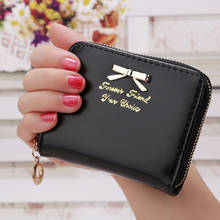 YOUYOU MOUSE Short Women PU Leather Wallets Cute Bow Design Money Purse 2 Folds Lady Clutch Coin Pocket Card Holder Wallet 2024 - buy cheap