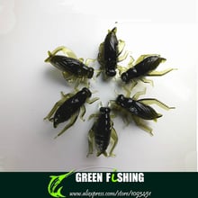 Free shipping 500pcs a lot soft worm baits Soft artifical cricket fishing lure baits fishing tackle 2024 - buy cheap