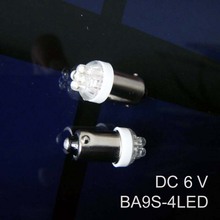 High quality 6.3v LED BA9S Indicator light,6v BA9S led lamp,led BA9S bulb 6.3V free shipping 4pcs/lot 2024 - buy cheap