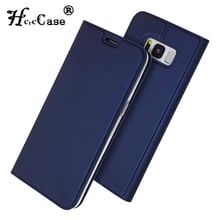 Funda de piel sintética suave con soporte para Samsung S8 Plus, funda con ranura para tarjetas y tapa para Samsung Galaxy S8 S 8 Plus 2024 - compra barato