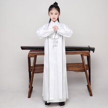 Children Ancient Dance Costume Qing Dynasty Hanfu Dress Traditional Hanfu Party Cosplay Clothing Stage Collective Performance 2024 - buy cheap
